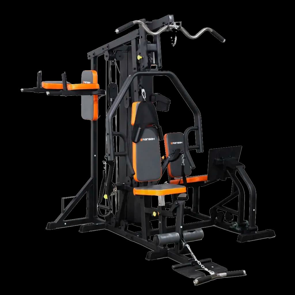 Multigimnasio con prensa y flexor 80 kg