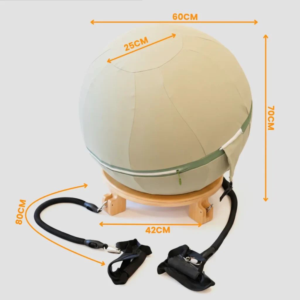 Pelota de yoga con base 60 cm